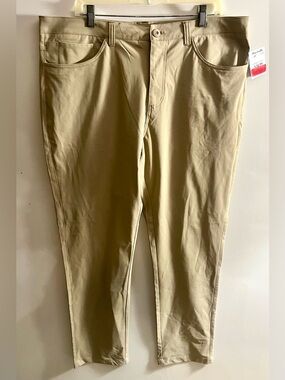 New Balance Men's Slim Stretch Chino Pants Khaki Size 38x32